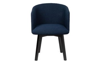 Edit Swivel Office Chair Copenhagen Blue Black Stain Leg by Heal's - view 2