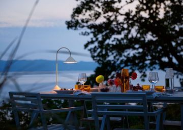 Grasp LED IP44 Portable Table Lamp Matt Black Tall by Heal's - view 3