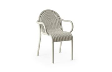 Groove Outdoor Dining Armchair Putty by Heal's - view 2
