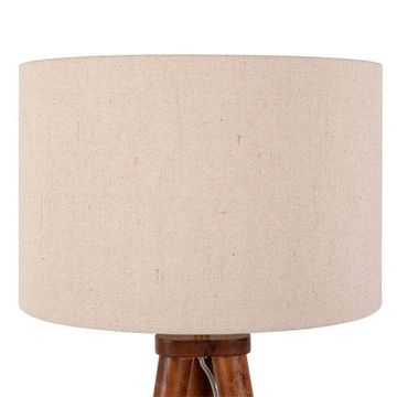Hawkins Wooden Tripod Floor Lamp with Shade Walnut Finish by Heal's - view 5