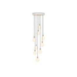 Large White Canopy With 9 Pendants and 9 Sphere IV Bulbs by Heal's