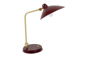 Milton Table Lamp Burgundy by Heal's - view 2