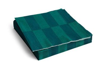 Paper Napkins Set of 20 Dinner Green and Dark Green by Heal's - view 2