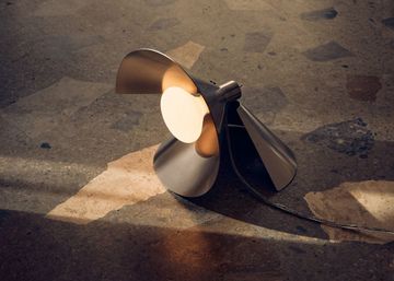 Peel Table Lamp Brushed Steel by Heal's - view 3