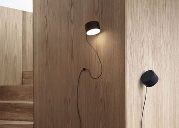 Post LED Wall Light Black by Heal's - view 3