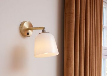 Room 49 Wall Light Opal Antique Brass by Heal's - view 3