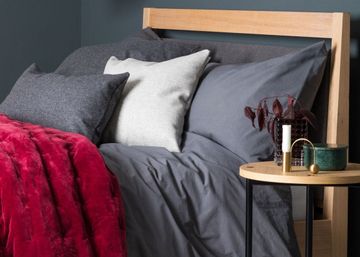 Washed Cotton Bed Linen Charcoal by Heal's - view 3