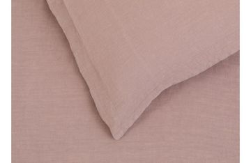 Washed Linen Dusky Pink Duvet Cover Double by Heal's - view 2