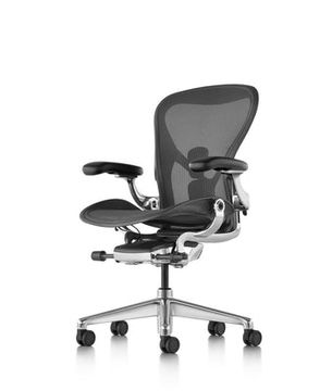 Aeron Graphite/Polished Office Chair by Herman Miller