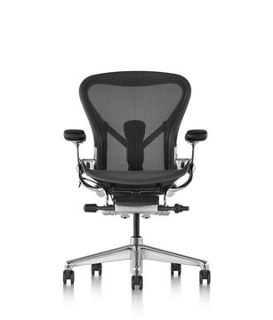 Aeron Graphite/Polished Office Chair by Herman Miller - view 4
