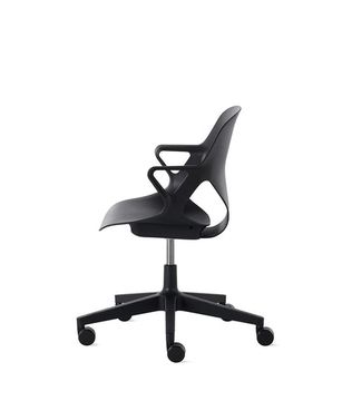 Zeph Black/Black Fixed Arms Chair by Herman Miller - view 5