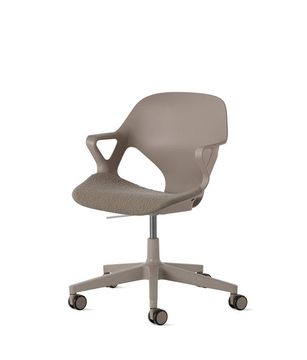 Zeph Cocoa/Cocoa Fixed Arms Chair by Herman Miller - view 2