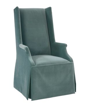 Martin Dining Arm Chair, Tight Seat, Waterfall Skirt by Hickory Chair