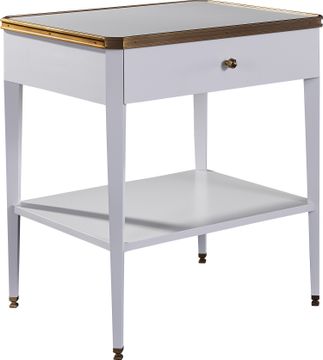 Austell Side Table With Onyx Top by Hickory Chair