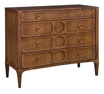 Artisan Curved Front Chest With Drawer Overlay-Ash by Hickory Chair