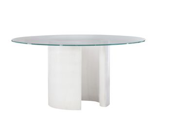 Ray Dining Table With 48" Dia Glass by Hickory Chair