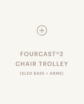 FourCast®2 Chair Trolley - Sled Base, with Arms by Hightower
