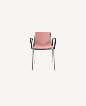 FourSure® Chair, 4 Leg Base, Upholstered Interior - with Arms by Hightower