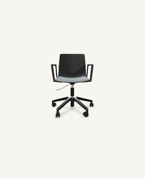 FourSure® Wheeler Chair, Swivel Base with Seat Pad - with Arms by Hightower