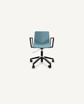 FourSure® Wheeler Chair, Swivel Base, Upholstered Interior - with Arms by Hightower