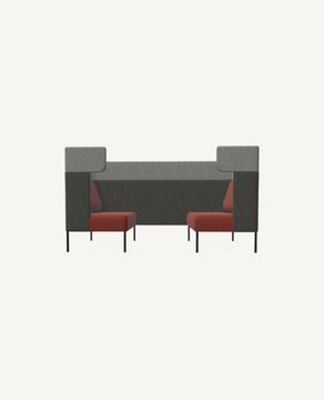 FourUs® Booth, 4 Leg Base - Ear Top by Hightower