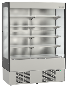 ADVANCE MD K 150 BG N E Multideck refrigerator with Black and Clear Glass End Panels by Hoshizaki