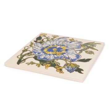 ARTEMIS HIBISCUS Printed Tiles - Ecru by House of Hackney - view 2
