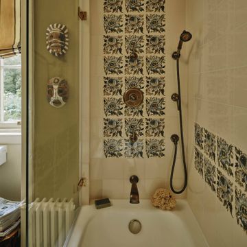 ARTEMIS HIBISCUS Printed Tiles - Ecru by House of Hackney - view 3
