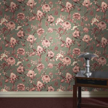 ARTEMIS Wallpaper - Verdigris by House of Hackney - view 2