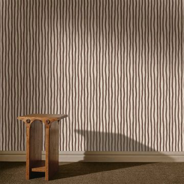 ARTIST'S STRIPE Wallpaper - Cocoa by House of Hackney - view 2