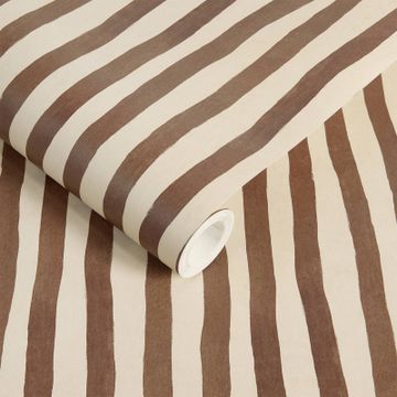 ARTIST'S STRIPE Wallpaper - Cocoa by House of Hackney - view 3