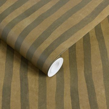 ARTIST'S STRIPE Wallpaper - Moss & Carex by House of Hackney - view 4