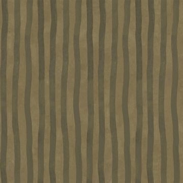 ARTIST'S STRIPE Wallpaper - Moss & Carex by House of Hackney