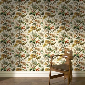 AVALON Wallpaper - Ecru by House of Hackney - view 2