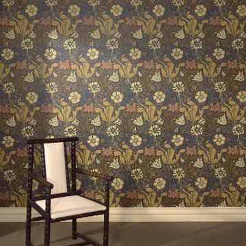 COMPTON Wallpaper - Midnight by House of Hackney - view 2