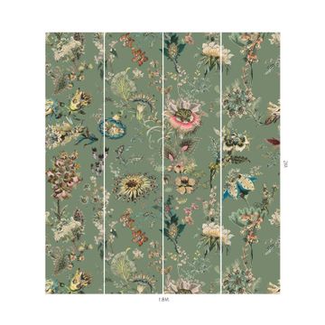 FLORA FANTASIA Wallpaper - Verdigris by House of Hackney - view 5