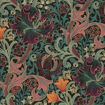 GOLDEN LILY Wallpaper - Apatite by House of Hackney
