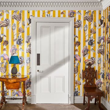 HACKNEY EMPIRE Wallpaper - Ochre Stripe by House of Hackney - view 2
