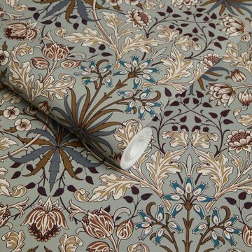 HYACINTH Wallpaper - Dove Grey by House of Hackney - view 4