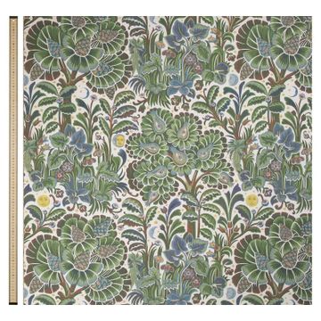 MOON GARDEN Cotton Linen Blind - Verde by House of Hackney - view 3