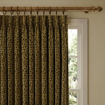 SAVANNA Velvet Curtain - Auric by House of Hackney