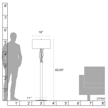Brindille Floor Lamp by Hubbardton Forge - view 3