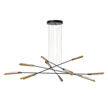 Flight 10-Light Pendant by Hubbardton Forge - view 3