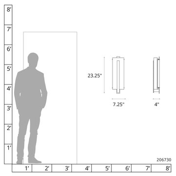 Forged Vertical Bar Large Sconce by Hubbardton Forge - view 3