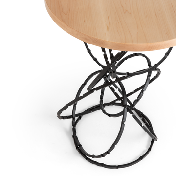 Olympus Wood Top Accent Table by Hubbardton Forge - view 4