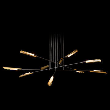 Flight 10-Light Pendant by Hubbardton Forge - view 5