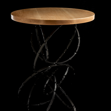 Olympus Wood Top Accent Table by Hubbardton Forge - view 5