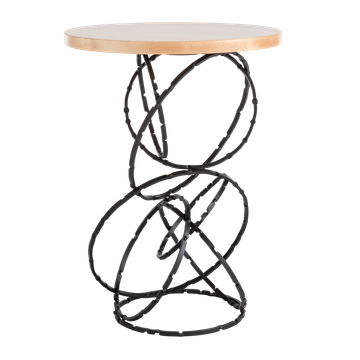 Olympus Wood Top Accent Table by Hubbardton Forge - view 6