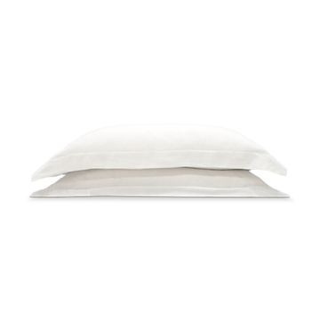 Ensemble de taies d'oreiller avec bordure lin ultradoux italien │ QUEE by Humble Nature