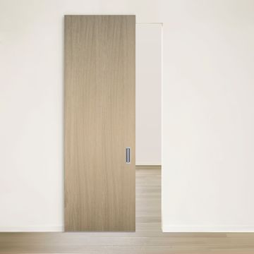 Pure sliding door red oak rift cut brushed veneer Authentik by Humble Nature